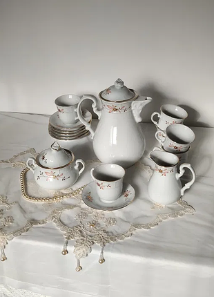 Thun menuet сервиз кофейный чехия фарфор