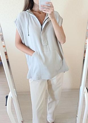 Безрукавка худи massimo dutti