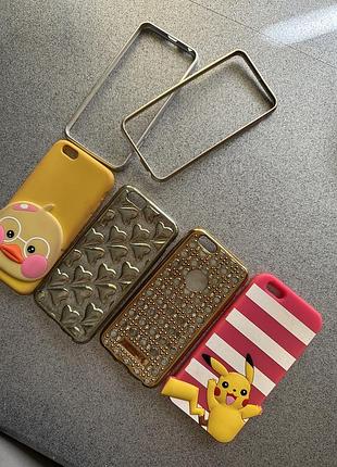 Набор чехлы и рамин на айфон 6.все 100грн