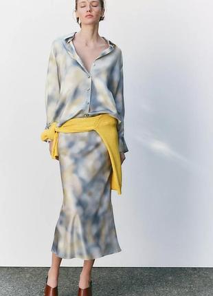 Атласна сорочка, блуза  zara