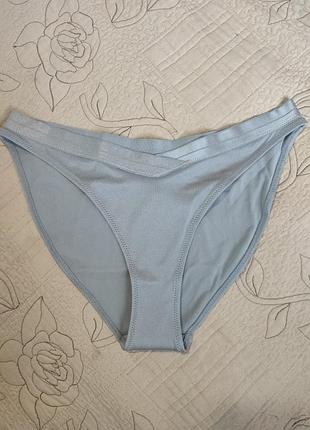 Купальные трусики женские, h&amp;m, размер eur 40 (маломерят, идут на 36,38), серо-серебристого цвета