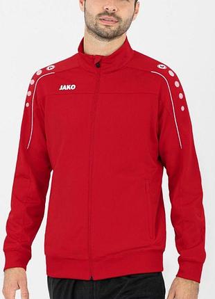 Jako олімпійка classico м червоний поліестр на блискавці з кишенями на блискавці ec uhlaingen