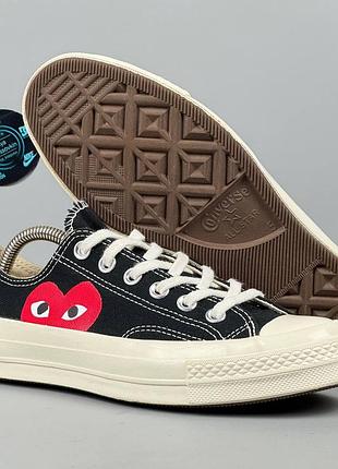 Кеди кросівки comme des garcons x converse chuck taylor all star кдг