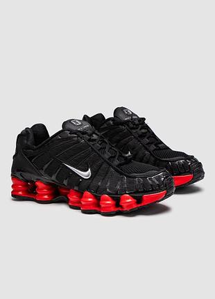 Nike shox tl black red 5