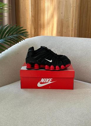 Nike shox tl black red 4