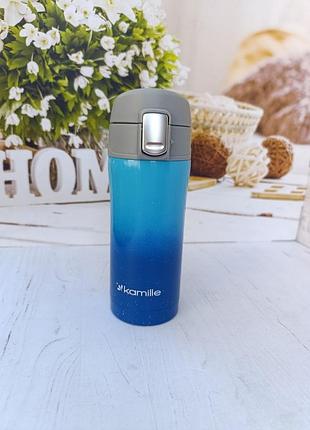 Термос kamille км-2094 из нержавеющей стали 320 мл голубой