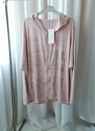 Кардиган літня куртка накидка на змійці 100% котон з капюшоном на рукаві є шлейка - можна зробити рукавчик коротшим фурнітура метал - якісна з боків к