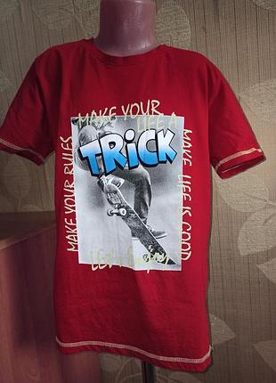 Футболка для мальчика тм breeze, размер 140, красная