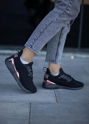 🖤🥰puma muse black🥰🖤женские чёрные кросовки