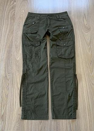 Мужские широкие карго штаны с карманами freebase