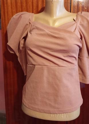 Блуза xs была обхват груди 45 длина блуза 45 рукавочка можно играть