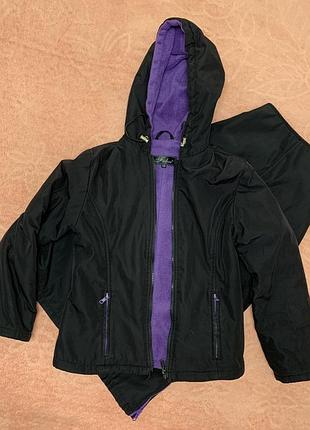 Тепла курточка з теплою спідницею для дівчинки, костюм