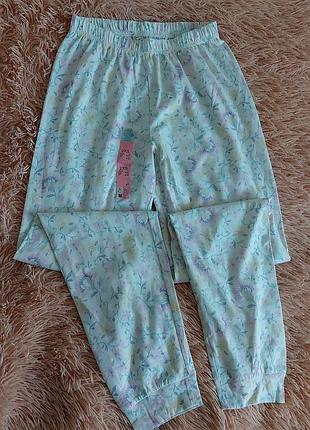 Штаны пижамные (легкий трикотаж), размер 4-6 (евро 32-34)