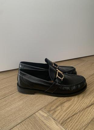 Шкіряні жіночі лофери m&s marks and spencer 39 розмір