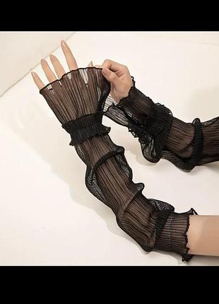 Рукава нарукавники сатинові прозорі