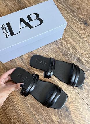 Шлепанцы чёрные answear lab 37 38 размер