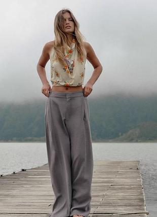 Сірі штани жіночі зара