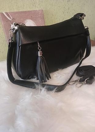 Гарна чорна сумка-автоледі