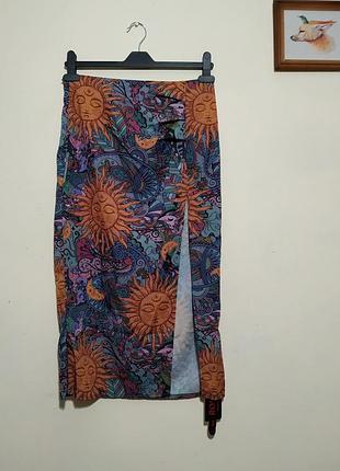 Новая миди юбка карандаш с высоким разрезом, romwe.