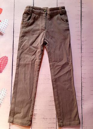 Брюки дитячі, кава з молоком, бембі, котонові, р 122-128, 7-8 років
