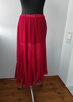 Шифоновая лёгкая летняя юбка 18 р