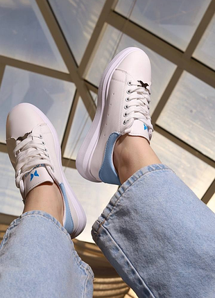 Жіночі молодіжні кросівки кріпери 1295 білі