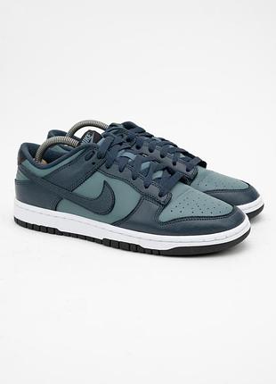 Кроссовки мужские кожаные nike dunk low retro premium бирюзовые размер 42