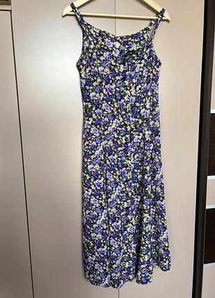 Сукня сарафан у квітковий принт