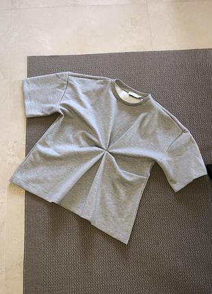 Оверсайз футболка неопрен вільна щільна блуза свободная плотная