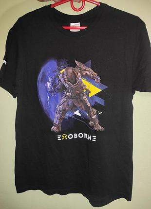Стильна фірмова футболка катон novelly exoborne.b&c.м-л