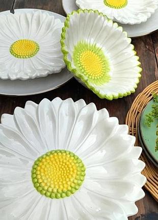 Тарілки ромашка