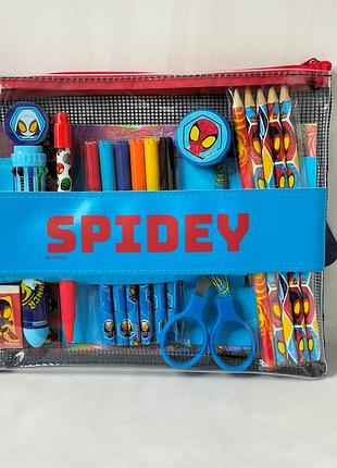 Дитячий концелярський набір для школи marvel spiderman.