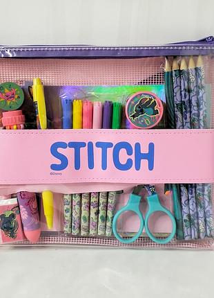 Дитячий концелярський набір для школи disney stitch.