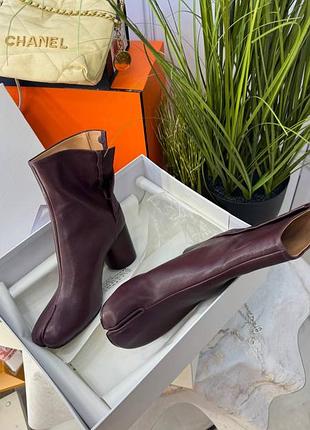 Черевики ботинки марсала бордо maison margiela