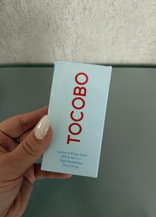 Солнцезащитный стик tocobo cotton sun stick spf50+ pa++++