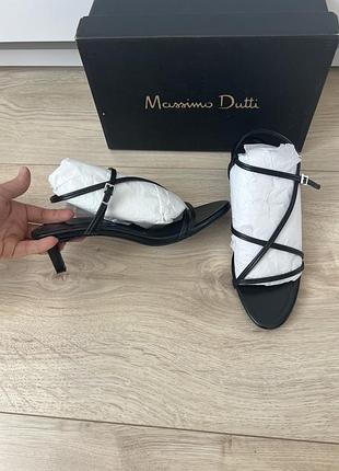 Кожаные босоножки massimo dutti 36 размер оригинал