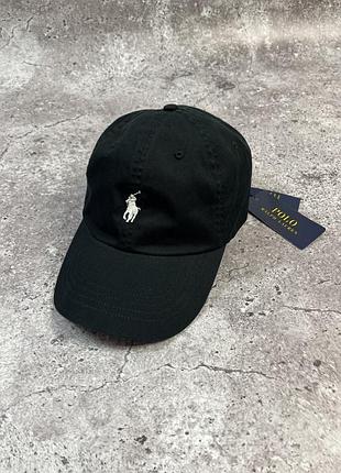 Класична спортивна кепка polo ralph lauren чорного на кольору  one size, розмір регулюється   нова з етикетками!