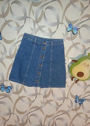 Джинсовая юбочка на подростка от бренда divided
