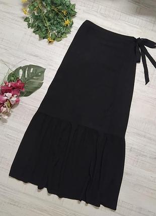 Довга максі спідниця на запах next жіноча легка натуральна