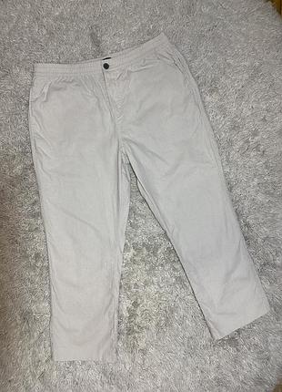 Лляні штани straight fit, l