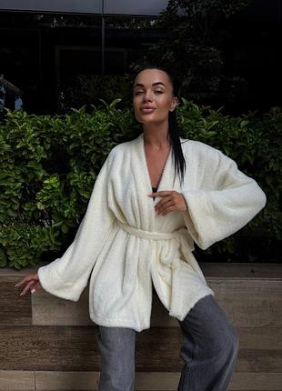Кардиган кімоно кардиган альпака накидка альпака білий кардиган хутряний кардиган кімоно альпака