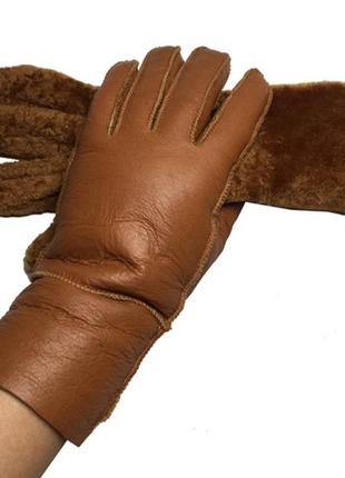 Кожаные перчатки на натуральной  овчине, отличный подарок1 фото