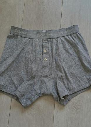 Труси чоловічі базові сірі боксерки котонові calvin klein m м 10 38 46
