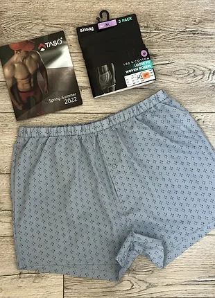 Трусы  мужские  sinsay  7519  боксёры  семейные  ситцевые  поплин  хлопок  польша .  размер :   м (48)