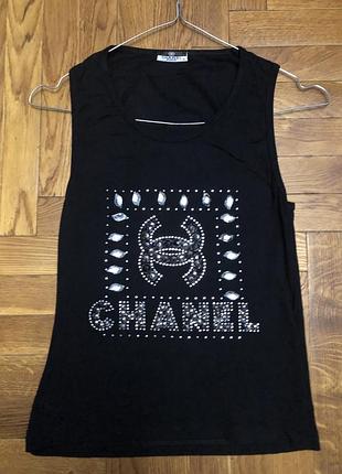 Майка футболка з декором 36-38 😊👍🔥