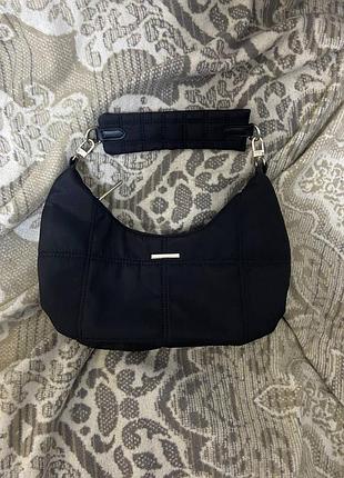 Сумка багет женская черного цвета