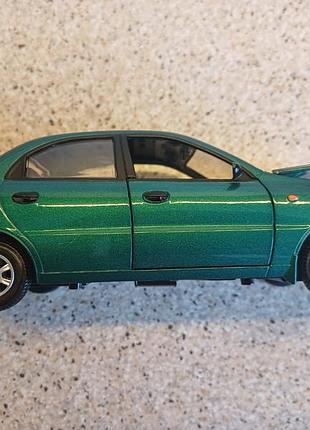 Машинка игрова автопром «daewoo lanos» зелена (світло, звук) 7778