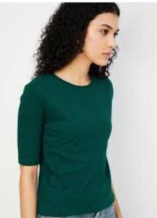 Футболка женская в милый рубчик