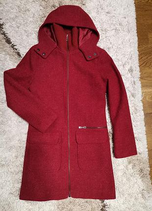 Шерстяное пальто h&m logg, размер указан eur 34, us 4.