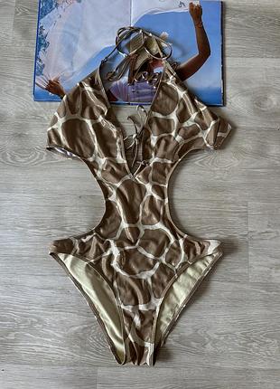 Цельный купальник монокини